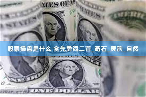 股票操盘是什么 全先勇词二首_奇石_灵韵_自然