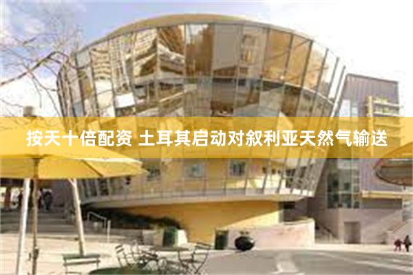 按天十倍配资 土耳其启动对叙利亚天然气输送